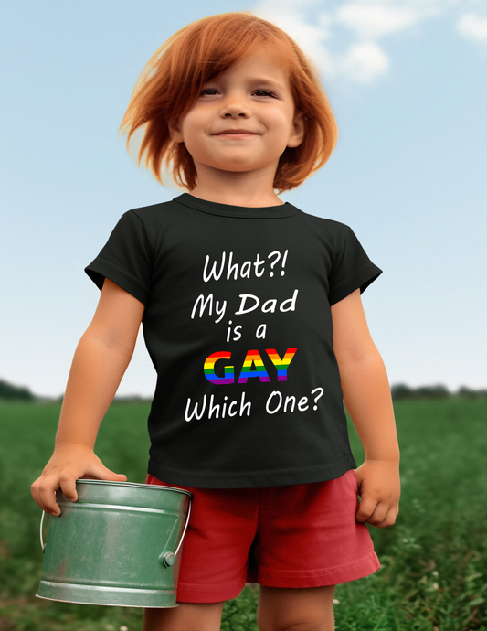What?! My Mom is a Lebian Kids Tshirt (Copy)