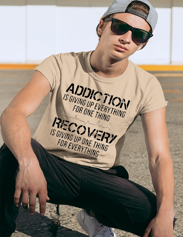 Give up One Thing Addiction Recovery unisex Tshirt