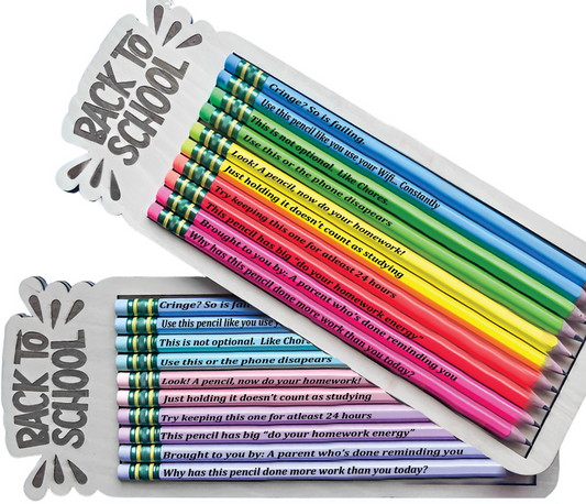 Laser Engraved Teen Pencils