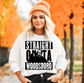 Halloween Straight Outta Woodsboro Crew Neck Sweatshirt