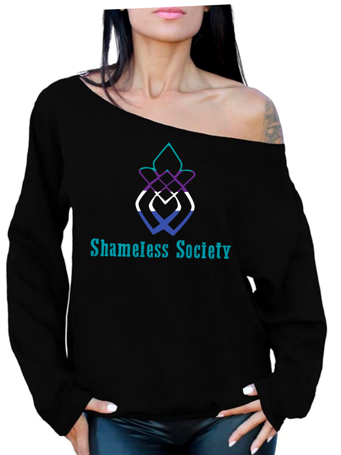 Off the Shoulder Shameless DV and SA Sweatshirt