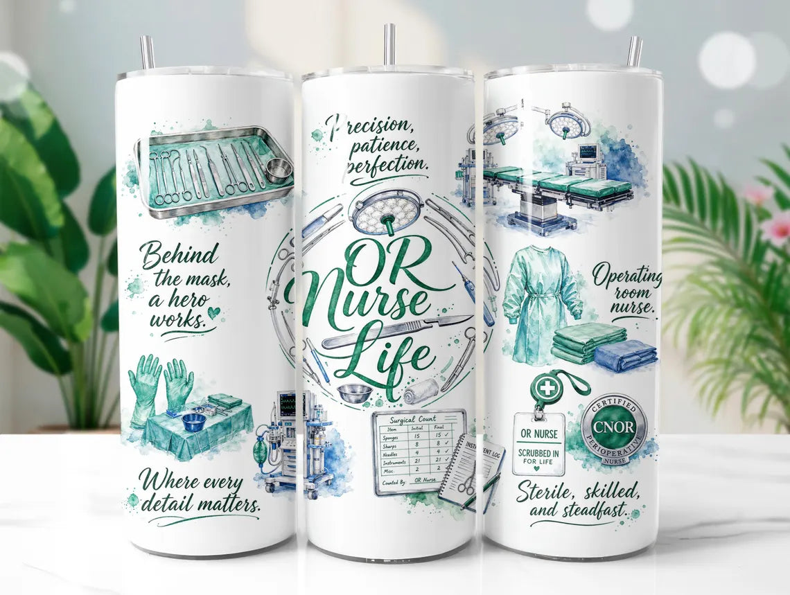 OR Nurse Life Tumbler Options