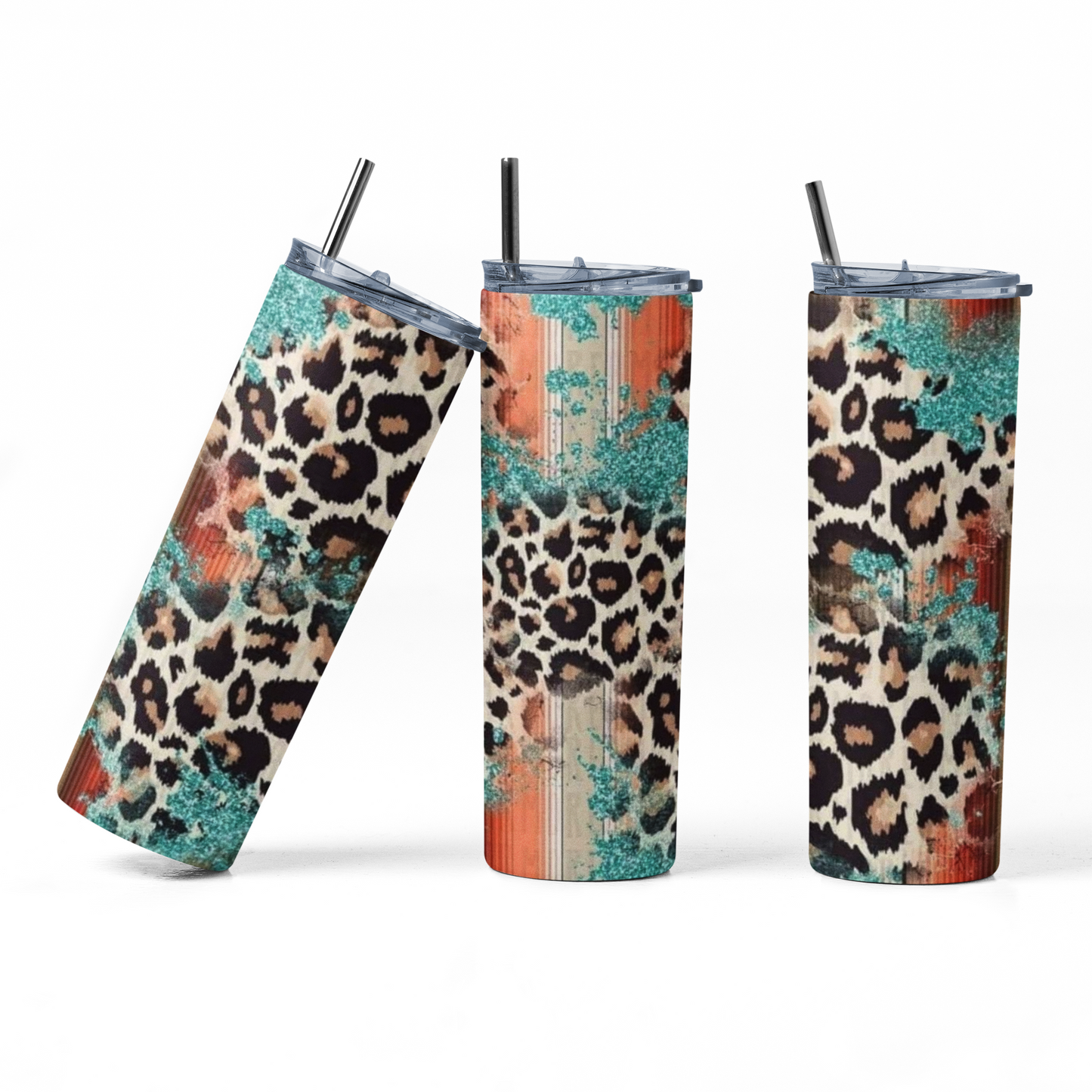 Leopard Woodgrain Tumbler