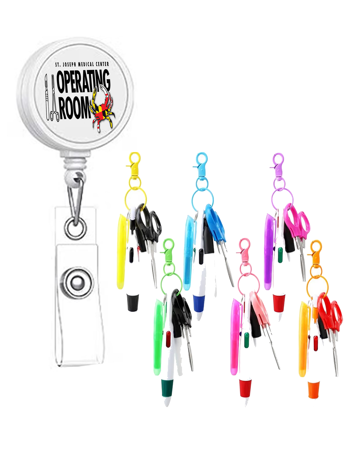 SJMC Badge Reel With Nurse Set