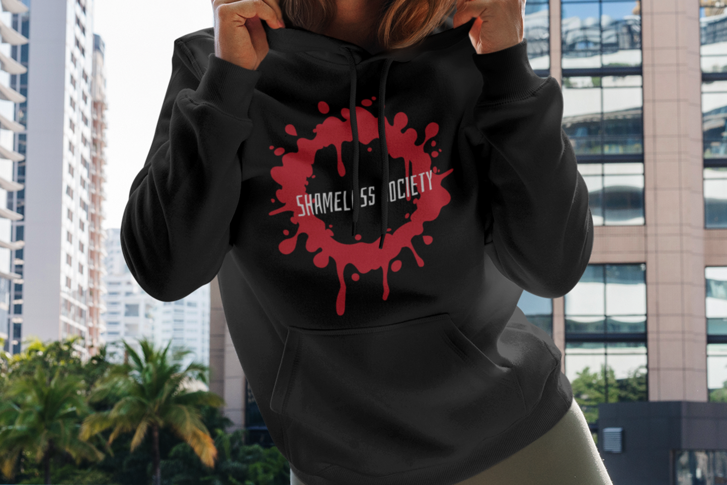 Shameless Society Paint Splatter Hoodie