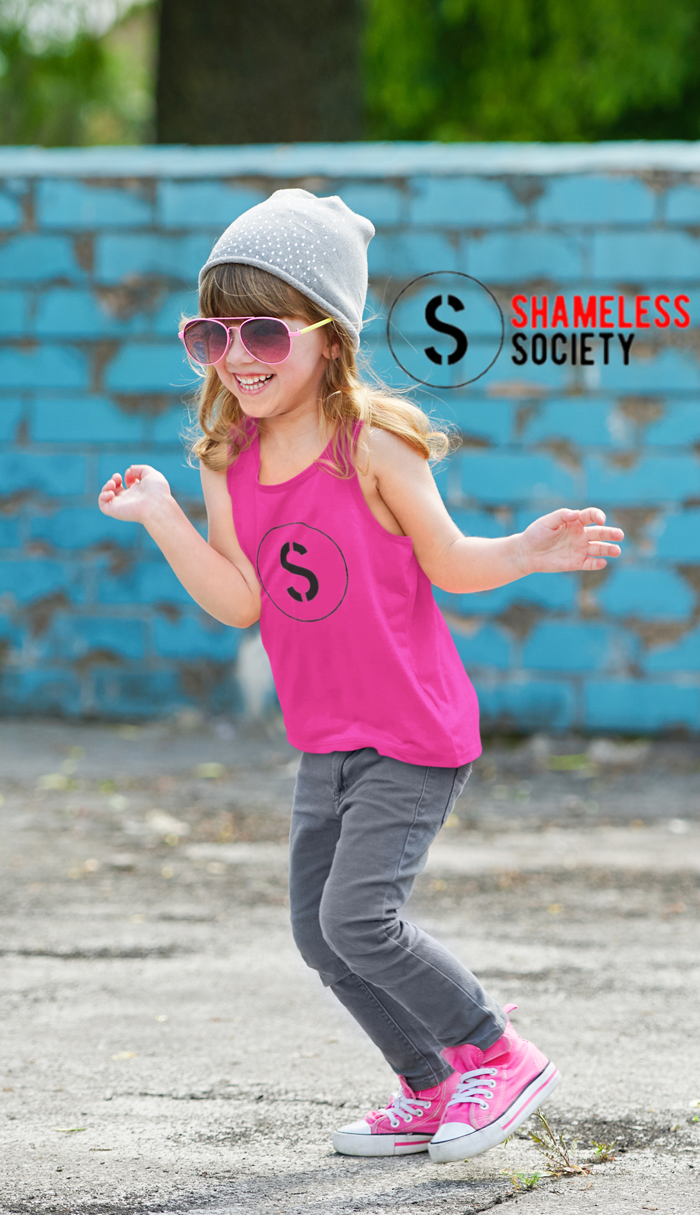 Shameless Society S Logo Girls Tank Top